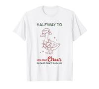 Divertente Oca Grumpy a metà Strada per Festeggiare l'umorismo Sarcastico Maglietta