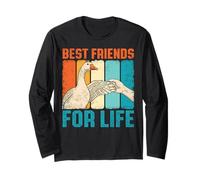 Divertente Oca Migliori Amici per La Vita Pugno Bump Maglia a Manica