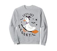 Divertente Oca Strega Scopa Halloween Carino Spooky Animal Costume Felpa