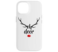 Divertente Oh Deer Rudolph renna corna di Natale Custodia per iPhone 14