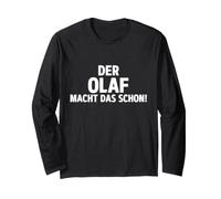 Divertente Olaf Fa Il Bene! Nome Cool Maglia a Manica