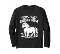 Divertente Oops I Got Another Horse Maglia a Manica