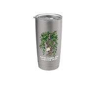 Divertente opossum Meme Forse le piante sono dipendenti da me Bicchiere termico in acciaio inox doppia parete