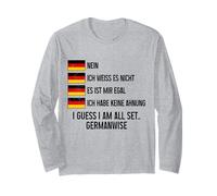 Divertente oratore tedesco Nein bandiera tedesca Oktoberfest Germania Maglia a Manica
