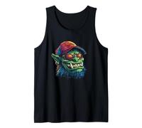 Divertente orco con occhiali da sole e cappello costume Canotta