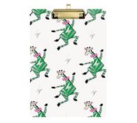 Divertente organizzatore di raccoglitori a clip bianco verde con clip impermeabile per classe di quinta elementare essenziale per insegnanti Dimensioni 9 x 12,5 Tabla para escribir con clip