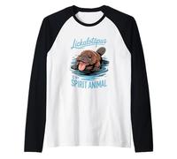 Divertente Ornitorinco Umorismo Lickalottapus è Il Mio Animale Spirituale Maglia con Maniche Raglan