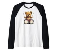 Divertente orsacchiotto a dondolo che tiene il ritmo con stile Maglia con Maniche Raglan