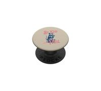 Divertente orso fiore umore selvaggio leggermente selvaggio donne personalità PopSockets PopGrip Adesivo