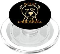 Divertente orso gioco di parole selvaggio e insopportabile PopSockets PopGrip per MagSafe