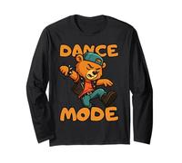 Divertente Orso Marrone modalità Danza Allenatore Regalo per Uomini Donne Bambini Maglia a Manica