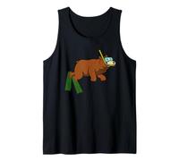 Divertente Orso Snorkeling Cartone Animato Design Carino Animale subacqueo Canotta