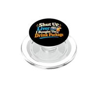 Divertente pacchetto di bevande per cocktail umoristici per le vacanze della nave da cro PopSockets PopGrip per MagSafe