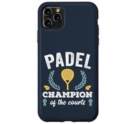 Divertente Padel Champion Tennis Retro Padel Campioni Giocatori di paddle Custodia per iPhone 11 Pro Max