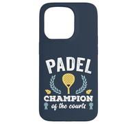 Divertente Padel Champion Tennis Retro Padel Campioni Giocatori di paddle Custodia per iPhone 15 Pro
