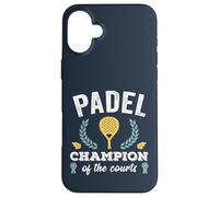 Divertente Padel Champion Tennis Retro Padel Campioni Giocatori di paddle Custodia per iPhone 16 Plus