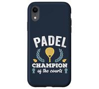 Divertente Padel Champion Tennis Retro Padel Campioni Giocatori di paddle Custodia per iPhone XR