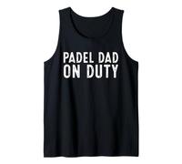 Divertente Padel papà in Servizio Canotta