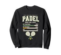 Divertente Padel Post Match Analisi Doppio Partner Giocatore Regalo Felpa