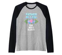 Divertente Padre Legge dicendo Il Saggio Anziano Sarcastico Maglia con Maniche Raglan