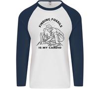 Divertente Palaeontology Alla Ricerca Fossils È il Mio Cardio Uomo L/S T-Shirt