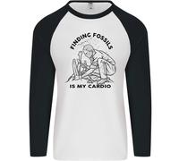 Divertente Palaeontology Alla Ricerca Fossils È il Mio Cardio Uomo L/S T-Shirt