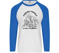 Divertente Palaeontology Alla Ricerca Fossils È il Mio Cardio Uomo L/S T-Shirt