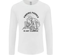 Divertente Palaeontology Alla Ricerca Fossils È il Mio Cardio Uomo Lungo T-Shirt