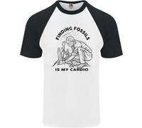 Divertente Palaeontology Alla Ricerca Fossils Is My Cardio DA UOMO S/S T-Shirt