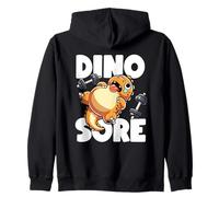 Divertente palestra allenamento dinosauro sollevamento pesi palestra Dino Sore Felpa con Cappuccio