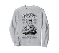 Divertente Palestra Charles Darwin Allargamento Dell'Umanità Kettlebell Felpa