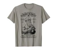 Divertente Palestra Charles Darwin Allargamento Dell'Umanità Kettlebell Maglietta