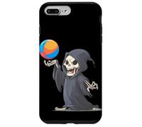 Divertente palla da biliardo con triste mietitrice per gli amanti delle vacanze al mare Custodia per iPhone 7 Plus/8 Plus