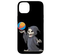 Divertente palla da biliardo con triste mietitrice per gli amanti delle vacanze al mare Custodia per iPhone 14 Plus