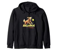 Divertente Palla da Caccia con Cane Golden Retriever Ballaholic Felpa con Cappuccio