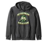 Divertente Palla da Golf con Mascotte My Handicap Is My Attitude Felpa con Cappuccio