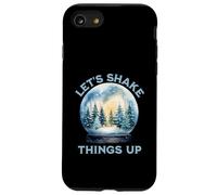 Divertente palla di neve natalizia con scritta "Let's Shake Things Up" Custodia per iPhone SE (2020) / 7 / 8