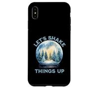 Divertente palla di neve natalizia con scritta "Let's Shake Things Up" Custodia per iPhone XS Max