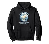 Divertente palla di neve natalizia con scritta "Let's Shake Things Up" Felpa con Cappuccio