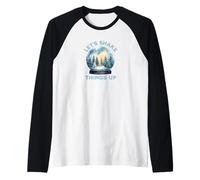 Divertente palla di neve natalizia con scritta "Let's Shake Things Up" Maglia con Maniche Raglan