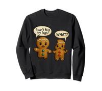 Divertente pan di zenzero I Can't Feel My Legs Natale Humor Felpa