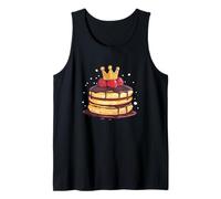 Divertente Pancakes al cioccolato con costume corona Canotta
