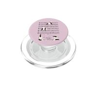 Divertente Panda Bears musica yoga Giocare con le note PopSockets PopGrip per MagSafe