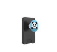 Divertente panda che sbircia carino zoo amante degli animali per uomini, donne e bambini PopSockets PopWallet per MagSafe