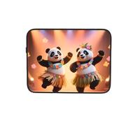 Divertente panda danzante custodia per computer portatile Notebook Tablet borsa da lavoro 13 pollici