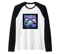 Divertente Panda Ragazzi Ragazze Costume Retro Meme 90s Bootleg Vibes Maglia con Maniche Raglan