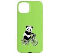 Divertente panda su una bicicletta carino orso in bicicletta Custodia per iPhone 15 Plus