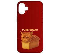 Divertente pane puro all'arancia con gatto soriano appena sfornato pane pagnotta Custodia per iPhone 16 Plus
