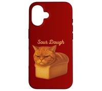 Divertente Pane Puro Arancia Tabby Cat Appena Sotto Pasta Acida Custodia per iPhone 16