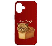 Divertente Pane Puro Arancia Tabby Cat Appena Sotto Pasta Acida Custodia per iPhone 16
